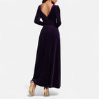 Duvrier | Women’s Velvet A-Line Maxi Dress